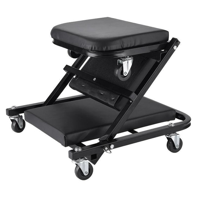 Heavy-Duty 36-Inch Mechanic Creeper - Multi-Functional Repair Board with Adjustable Height for Car Maintenance.