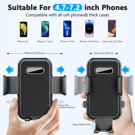 ML-239 Adjustable Car Phone Holder - Universal Suction Mount for Dashboard & Windscreen.