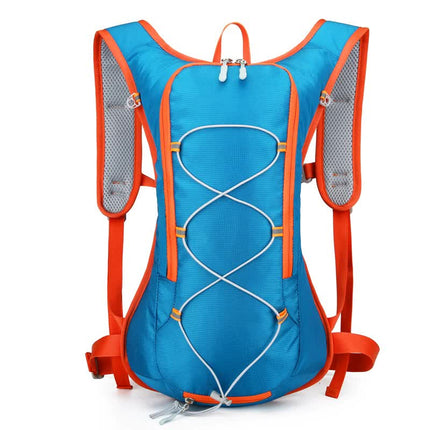 Blue Outdoor Sports Backpack for Running, Hiking, and Cycling - Lightweight and Waterproof（The product does not include a kettle）.