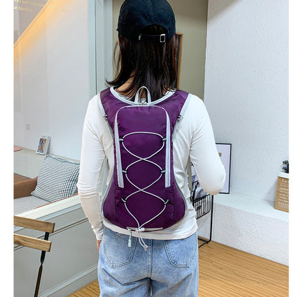 Blue Outdoor Sports Backpack for Running, Hiking, and Cycling - Lightweight and Waterproof（The product does not include a kettle）.