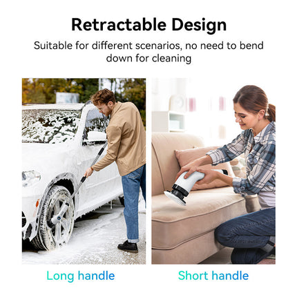 Electric Spin Scrubber with 7 Brush Heads - Cordless & Detachable Cleaning Tool.