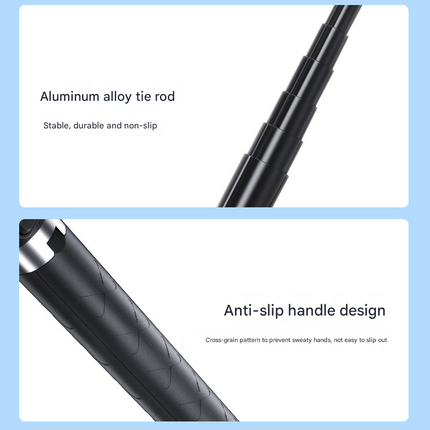 Double Light 3-in-1 Bluetooth Selfie Stick with Tripod and Remote Control - Adjustable for Smartphones.