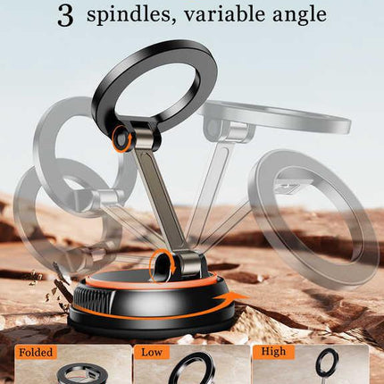 360 Degree Rotating Magnetic Phone Holder - Strong Suction and Stable Design.