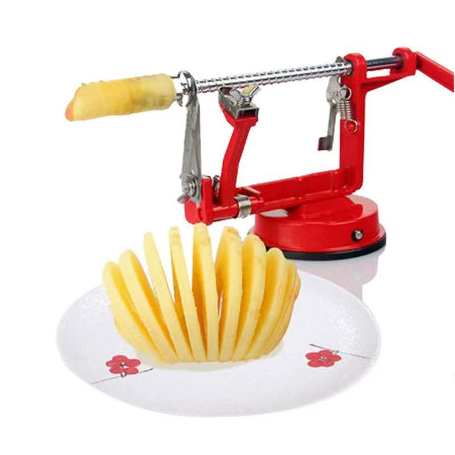 3-in-1 Apple Peeler, Corer, and Slicer with Suction Base – Effortless Fruit Prep.
