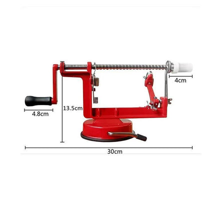 3-in-1 Apple Peeler, Corer, and Slicer with Suction Base – Effortless Fruit Prep.