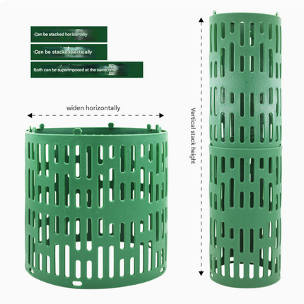 Grey Tree Guard Protector Roll (6 pieces/set) - Durable Plastic Garden Barrier for Plant Protection.