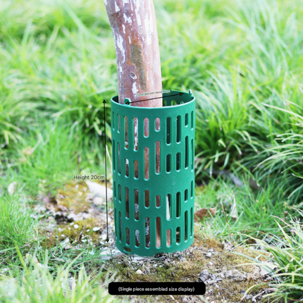 Grey Tree Guard Protector Roll (6 pieces/set) - Durable Plastic Garden Barrier for Plant Protection.