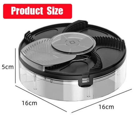White Electric Rotating Fly Trap - 360 Degree Efficient Insect Catcher for Indoor Use.