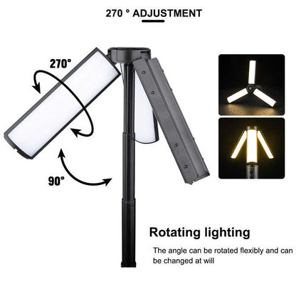 Multifunctional Telescopic Camping Lantern – Portable LED Light with Adjustable Height and USB-C Charging (Up to 51.8 cm).