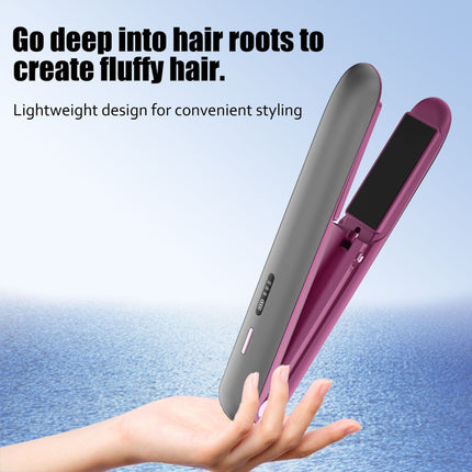 2-in-1 Hair Straightener and Curler, Portable with Adjustable Heat.