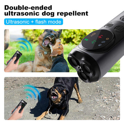 Ultrasonic Dog Repeller – High-Power, Flash Mode, Effective Outdoor Use for Controlling Aggressive Dogs.
