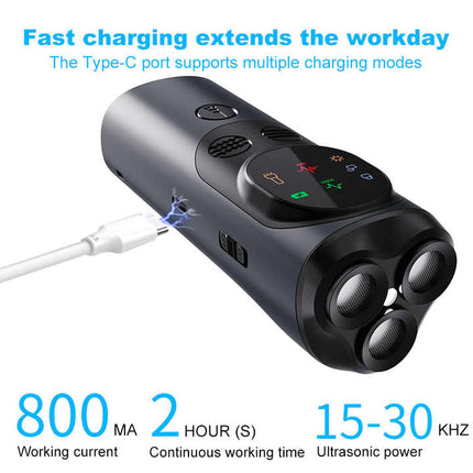 Ultrasonic Dog Repeller – High-Power, Flash Mode, Effective Outdoor Use for Controlling Aggressive Dogs.