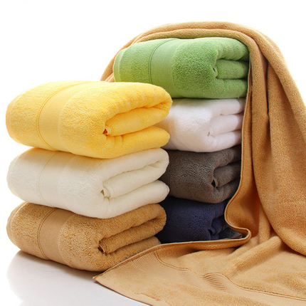 Yellow Luxury 100% Cotton Towel Set - 3-Piece Combed Cotton Bath Towel Set.