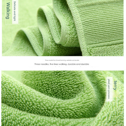 Yellow Luxury 100% Cotton Towel Set - 3-Piece Combed Cotton Bath Towel Set.