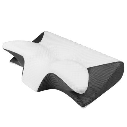 Ergonomic Memory Foam Pillow - Orthopedic Contour Pillow for Neck & Shoulder Support (61x43x13cm).