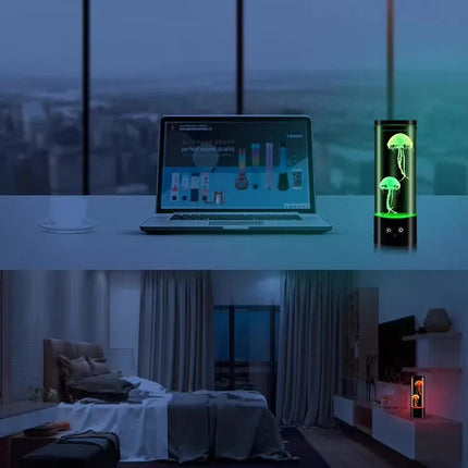 LED Jellyfish Lamp - Creative Night Light for Bedroom and Children's Room.