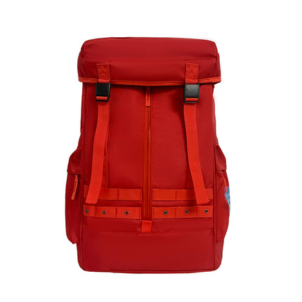 Red Trendy Street Style Backpack - Large Capacity for Hiking, Students & Everyday Use.
