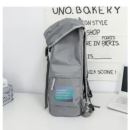 Red Trendy Street Style Backpack - Large Capacity for Hiking, Students & Everyday Use.