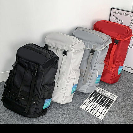 Red Trendy Street Style Backpack - Large Capacity for Hiking, Students & Everyday Use.