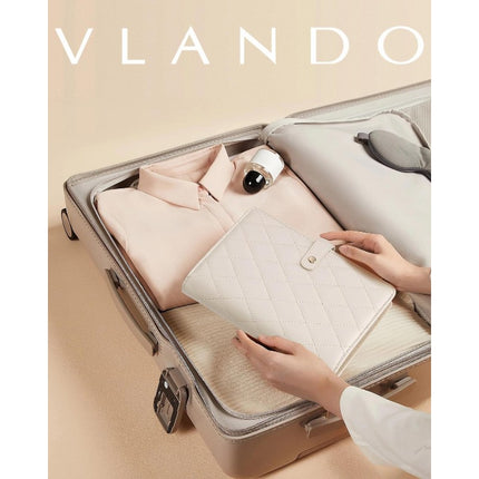 1 Piece  Beige Luxury Leather Loose-Leaf Jewelry Organizer - Portable Large-Capacity Storage Book for Earrings and Necklaces(Jewellery is a shooting prop and is not included).