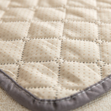 75*75CM Grey Waterproof & Scratch-Resistant Pet Sofa Protector Mat with Pillow | Cat & Dog Bed, Washable, All-Season.