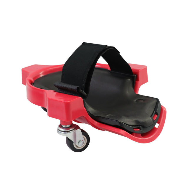 1 Pair Set Red Multi-Function Knee Pads with Swivel Wheels for Comfortable Knee Protection – Ideal for Construction, Tiling, Woodworking & More.