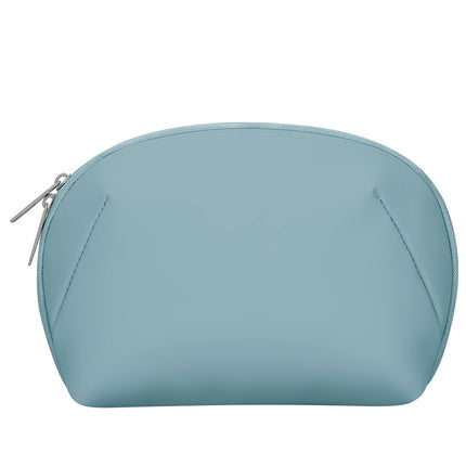 Blue Large Capacity Multi-functional PU Digital Storage Organizer Bag, Waterproof & Portable, for Cables, Chargers, and Accessories.