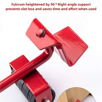 2 Pcs Red Heavy Duty Furniture Moving System, Sliding Dolly Tools for Easy Transport of Appliances, Furniture, and Heavy Objects.