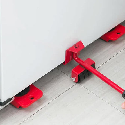 2 Pcs Red Heavy Duty Furniture Moving System, Sliding Dolly Tools for Easy Transport of Appliances, Furniture, and Heavy Objects.