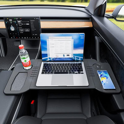 Foldable Car Desk for Front Seat - Multi-functional Table for Office, Dining, and Entertainment.