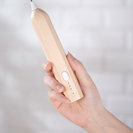 Black Electric Milk Frother Handheld - USB Rechargeable Milk Foamer with 2 Whisks - Perfect for Coffee, Lattes, Cappuccinos & More.