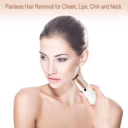 2-in-1 Women's Hair Removal Device - Electric Shaver & Facial Epilator, USB Rechargeable, Waterproof.