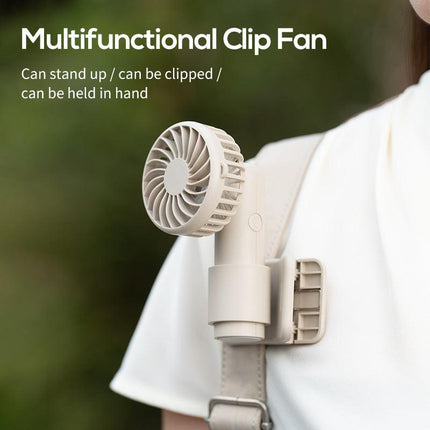 Ice Green Portable Multifunctional Clip Fan DQ261 - 1000mAh Battery, 3-Speed, Quiet Cooling for Summer.
