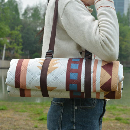 Portable Traditional Pattern Picnic Mat - Lightweight , 200x200cm, with Storage Bag.