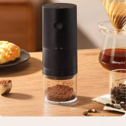 Portable Electric Coffee Grinder - 1500mAh Battery, 30-Mesh Fine Grind, USB-C Charging.