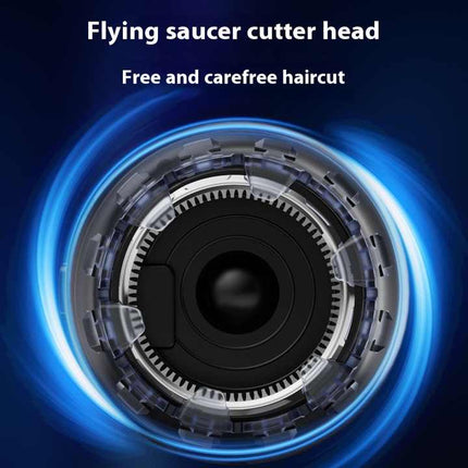 Ergonomic Cordless Hair Clipper with LCD Display - USB-C Rechargeable Head Shaver.