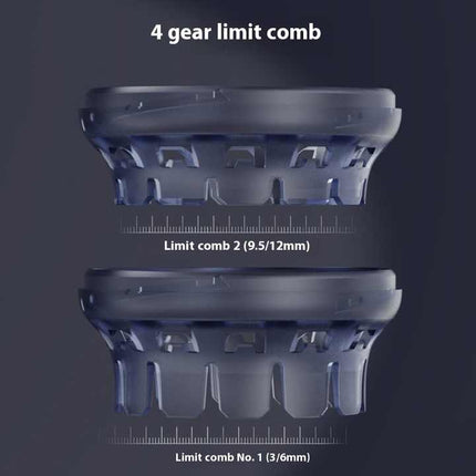 Ergonomic Cordless Hair Clipper with LCD Display - USB-C Rechargeable Head Shaver.