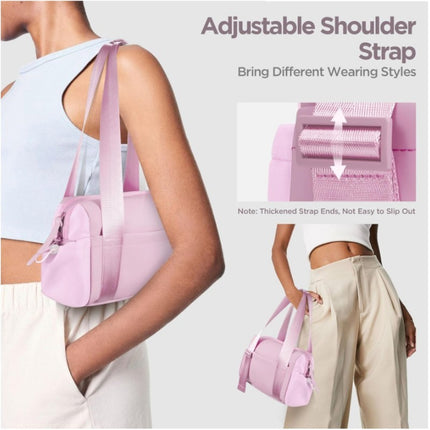 Stylish Green Mini Gym Bag & Travel Tote - Compact Duffel with Wet Pocket, Luggage Sleeve & Multiple Compartments.