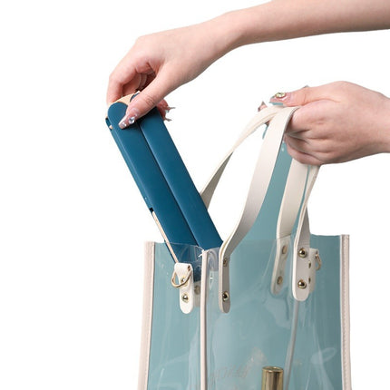 2PCS Green Portable Travel Hanger with Hidden Clips - Lightweight Folding Clothes Hanger for Socks and Small Items.