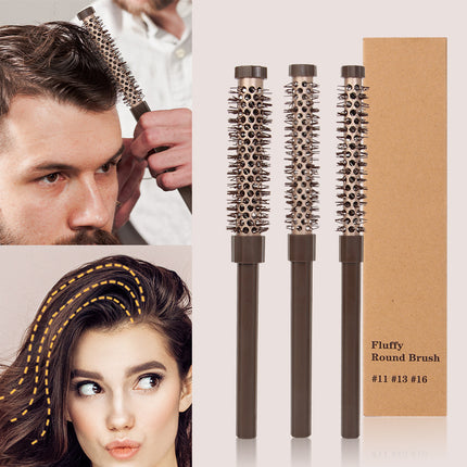 Fluffy Round Hair Brush Set #11 #13 #16 - Volumizing Ceramic Styling Tools for Salon-Perfect Blowouts.