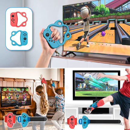 18-in-1 Motion-Sensing Sports Kit for Gaming Consoles - Tennis, Golf, and Fitness Accessories.