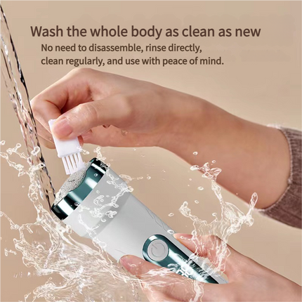 White Waterproof Electric Foot File with LED Display - Rechargeable Callus Remover.