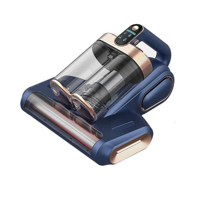 LF-LP018 Blue Cordless Mite Vacuum Cleaner with LED Display - Powerful 120W Cleaning.
