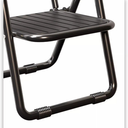 Coffee Portable Folding Chair - Outdoor Beach and Camping Recliner.