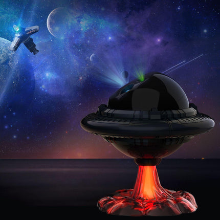 Flying Saucer Starry Sky Projection Lamp - Ambient Mood Light.