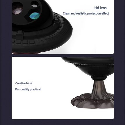 Flying Saucer Starry Sky Projection Lamp - Ambient Mood Light.