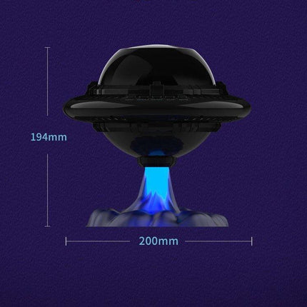Flying Saucer Starry Sky Projection Lamp - Ambient Mood Light.