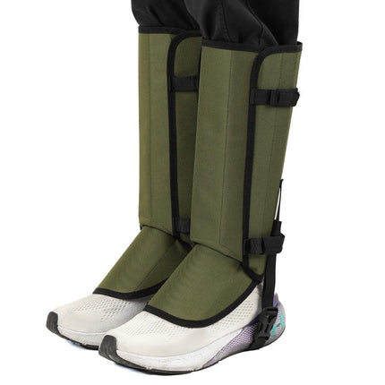 Outdoor Anti-Snake Bite Leg Guards - Hiking Camping Knee Protectors, Snow Shoe Covers, Leg Sleeves, Green.