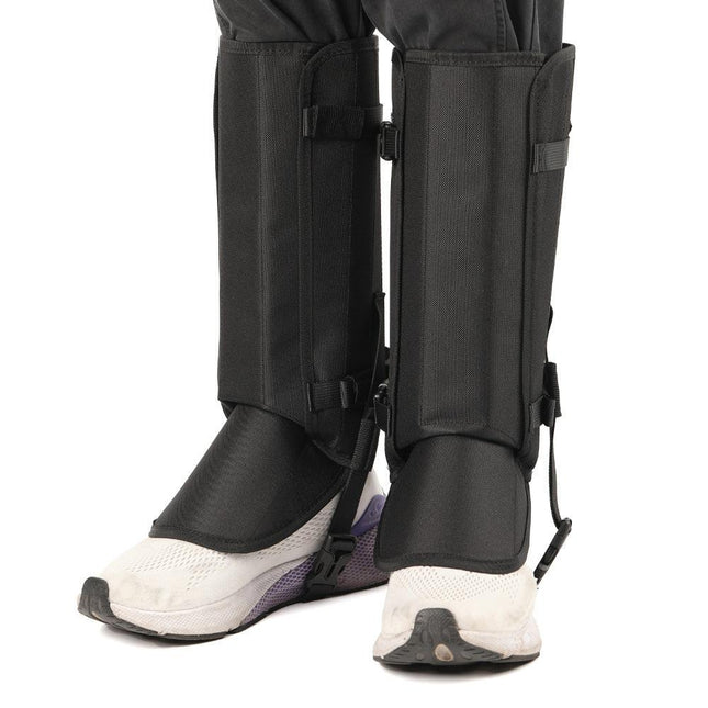 Outdoor Anti-Snake Bite Leg Guards - Hiking Camping Knee Protectors, Snow Shoe Covers, Leg Sleeves, Black.
