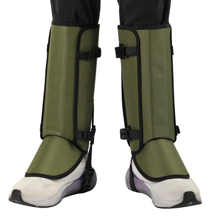 Outdoor Anti-Snake Bite Leg Guards - Hiking Camping Knee Protectors, Snow Shoe Covers, Leg Sleeves, Black.